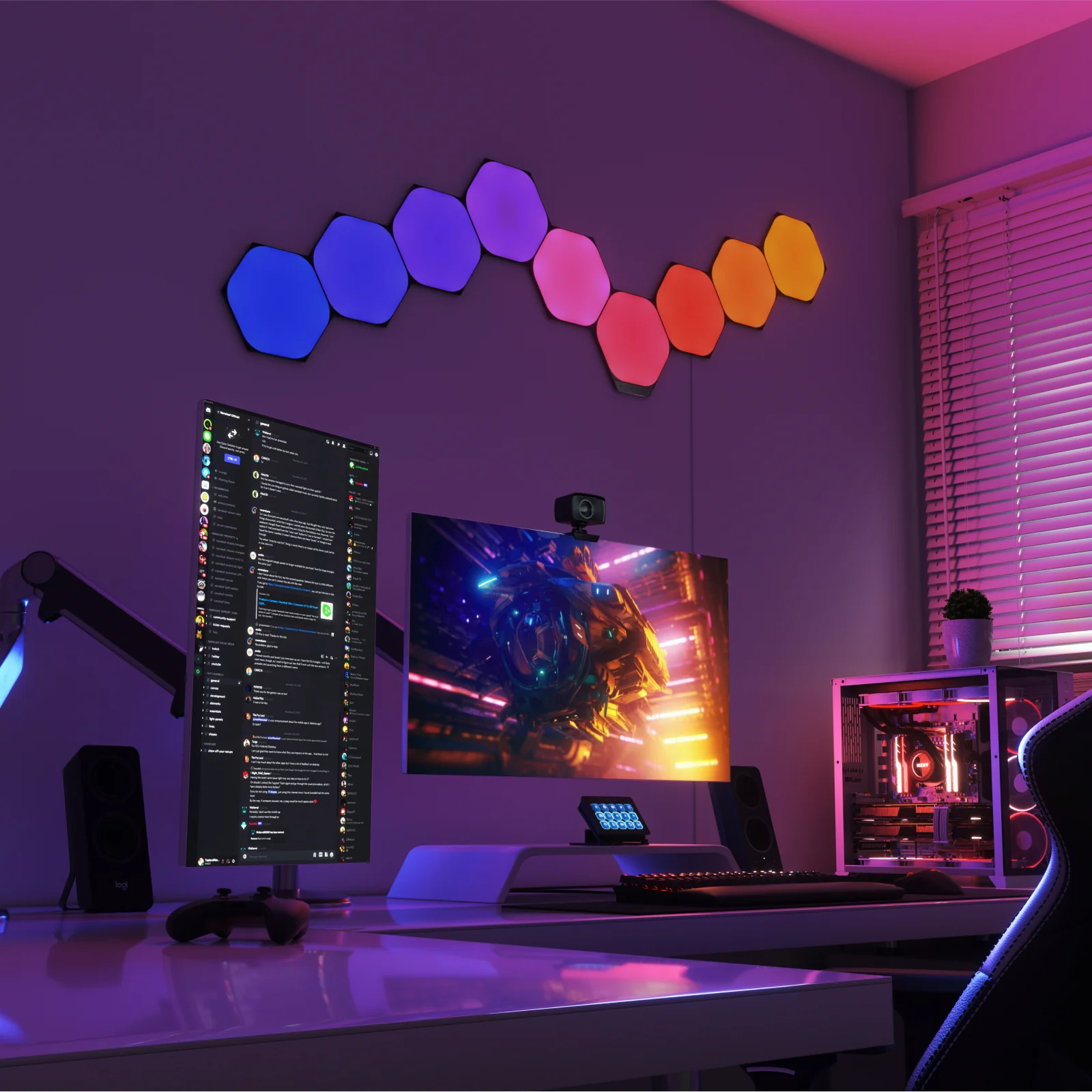 Shapes Limited Edition Ultra Black Hexagons Starter Kit (12 panels) - Image 4